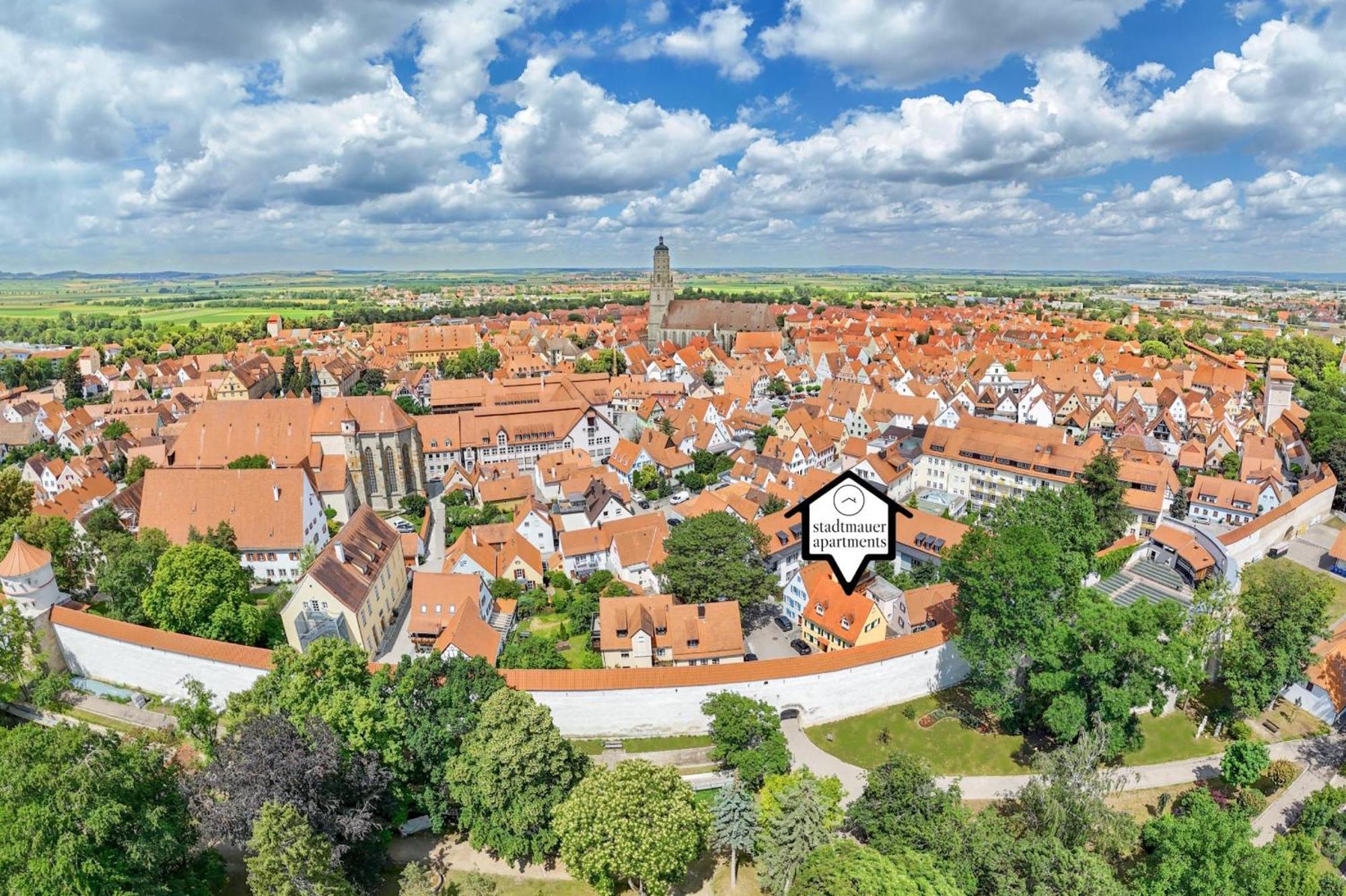 Stadtmauer Apartments: Luxurious Family-Friendly Accommodations by the City Wall Noerdlingen Exterior photo